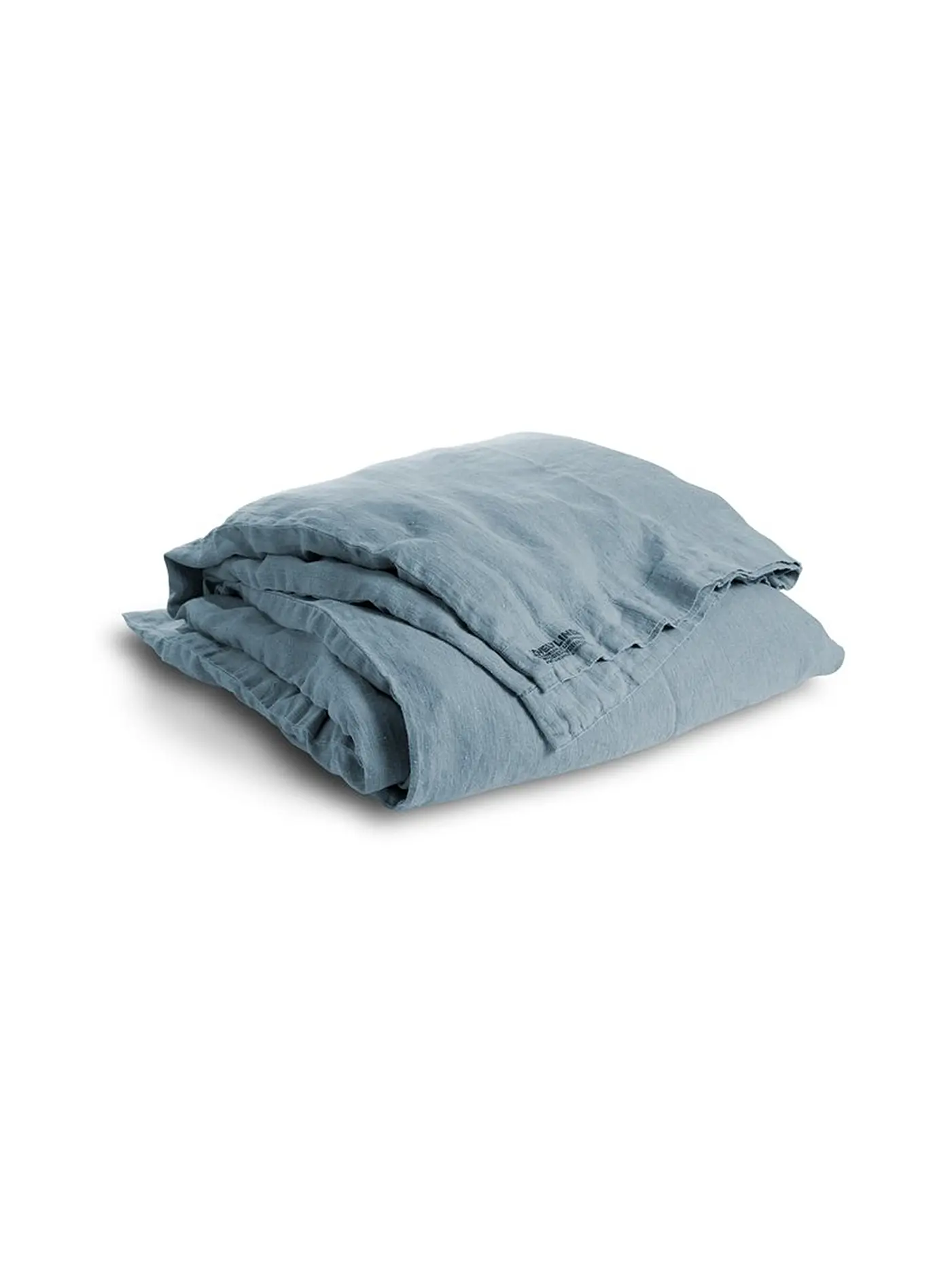 LOVELY LINEN | Leinen-Deckenbezug 135x200cm (Offwhite) | blau